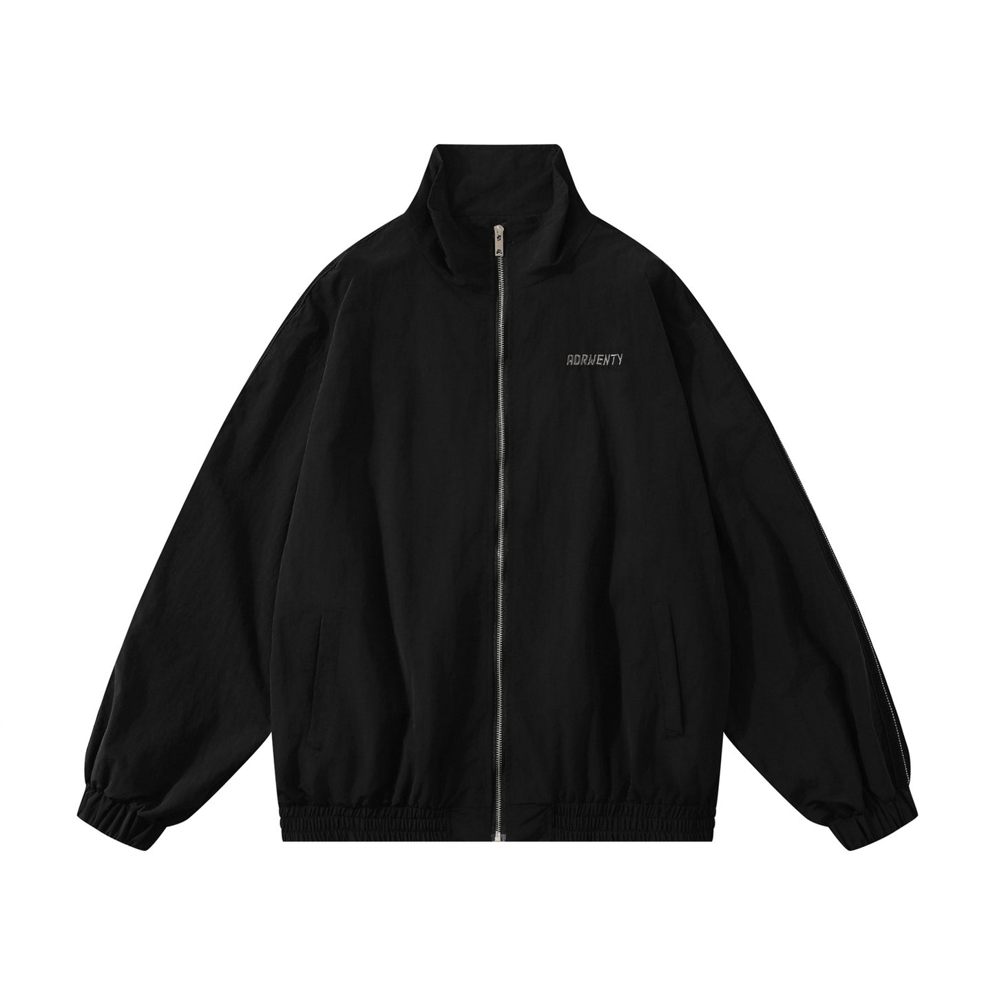 Embroidery Sporty Jacket & Wide Leg Pants Setup WN11473