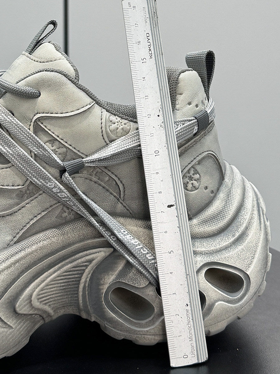 Metallic Rope Lace Chunky Sole Sneakers WN24639