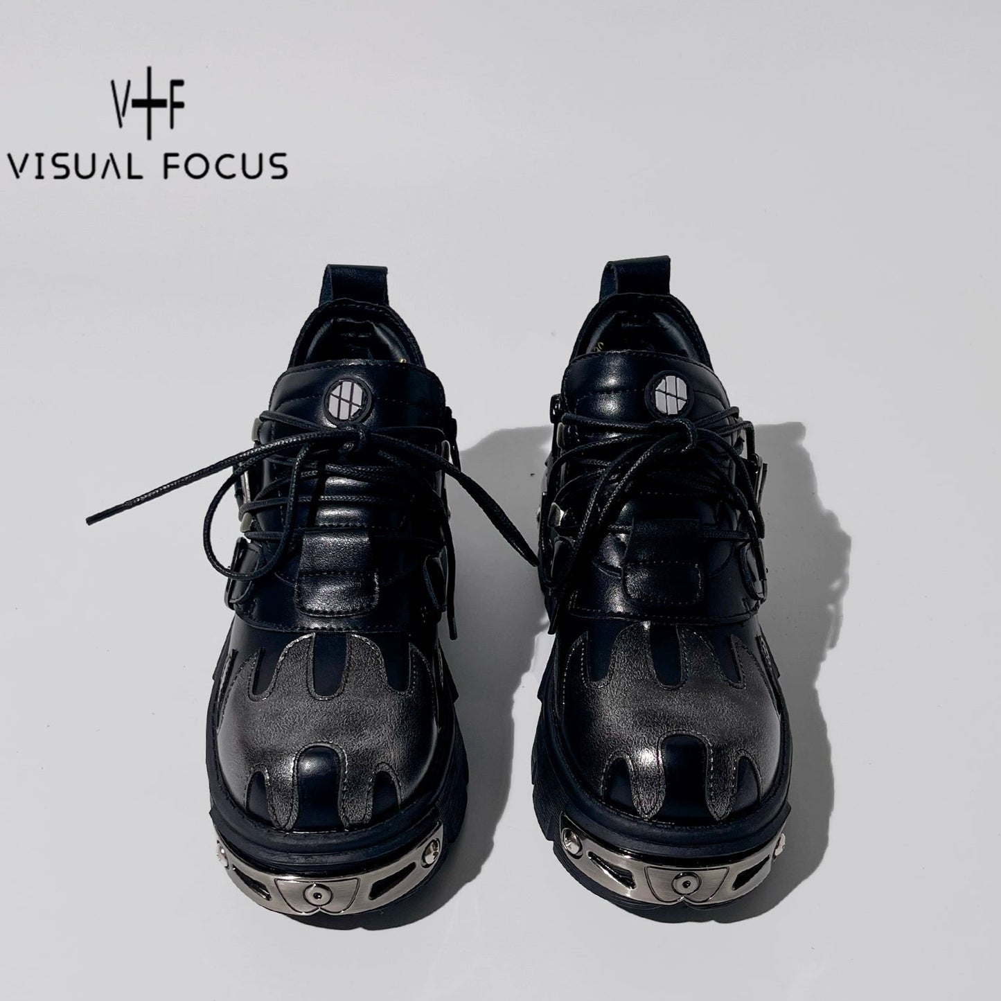 Damage Chunky Sole Platform Shoes WN20614