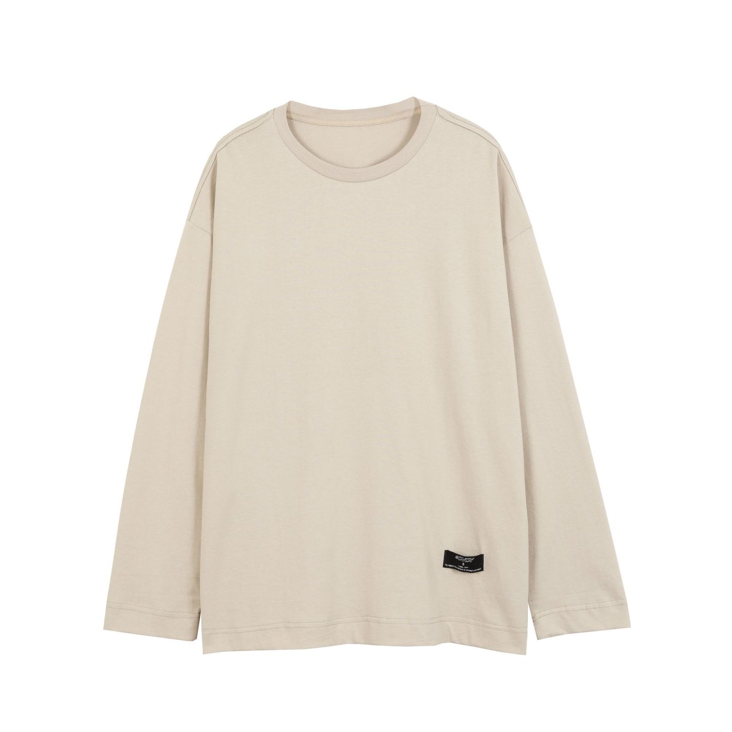 Oversize Drop-Shoulder Long Sleeve T-Shirt WN12575