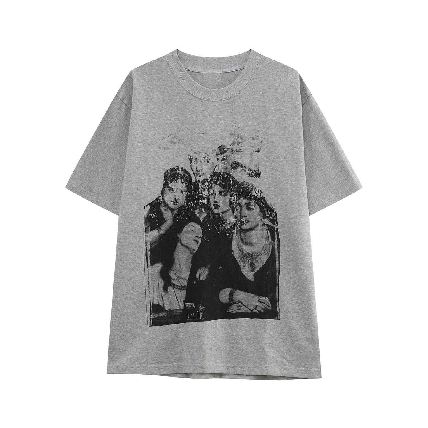 Portrait Print Short Sleeve T-Shirt WN24881
