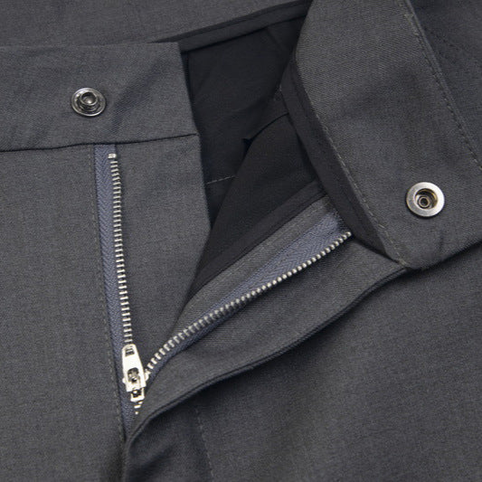 Drape Effect Pleats Wide-Leg Trousers WN15039