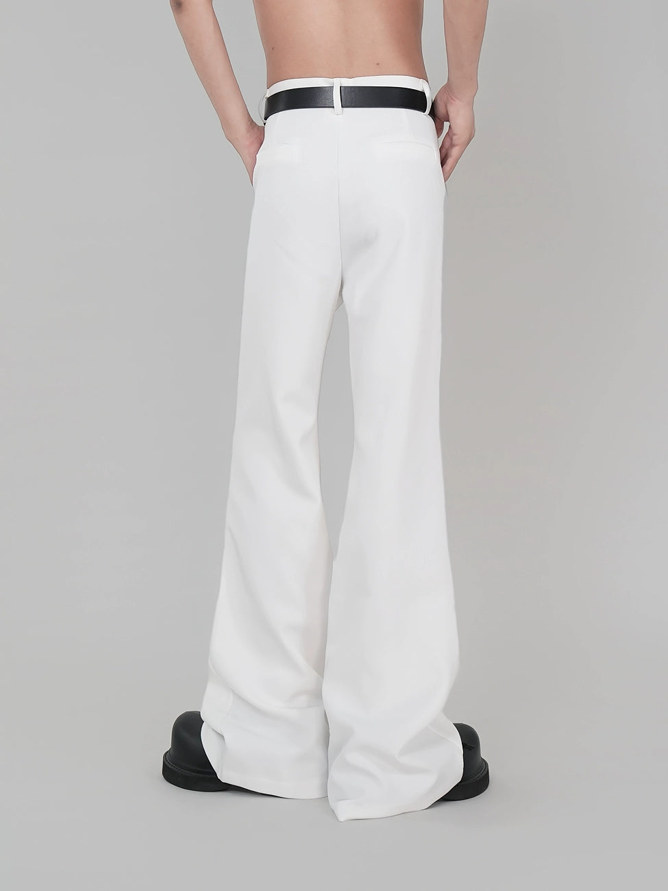 Button Design Flare Pants WN17270