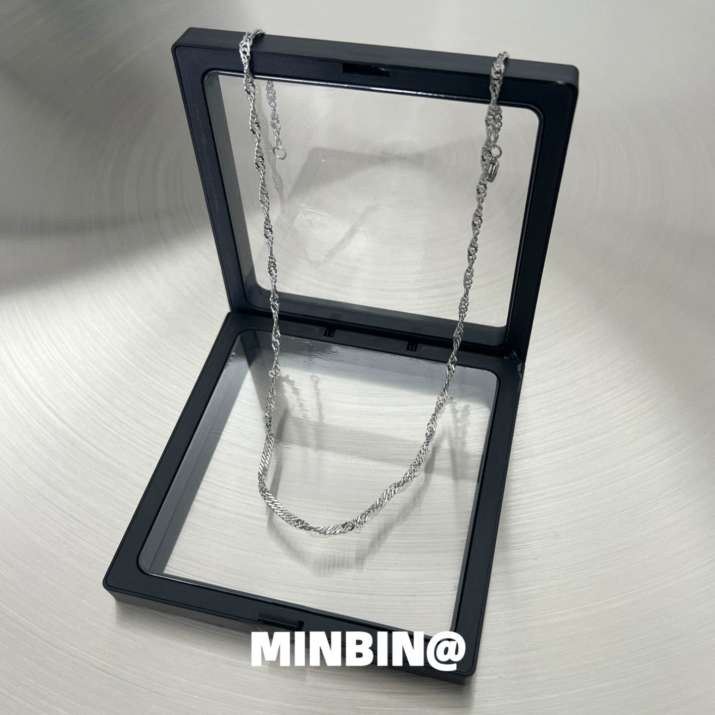 Wave Chain Titanium Steel Necklace WN19240