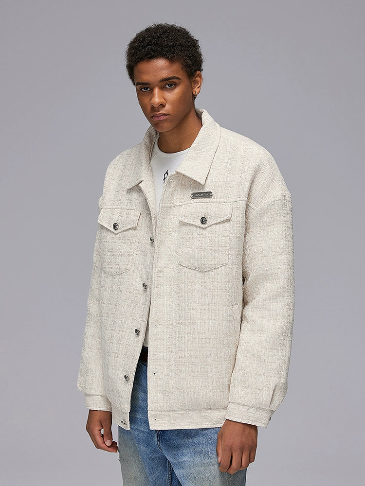 Woven Heavyweight Plaid Oversize Jacket WN17934