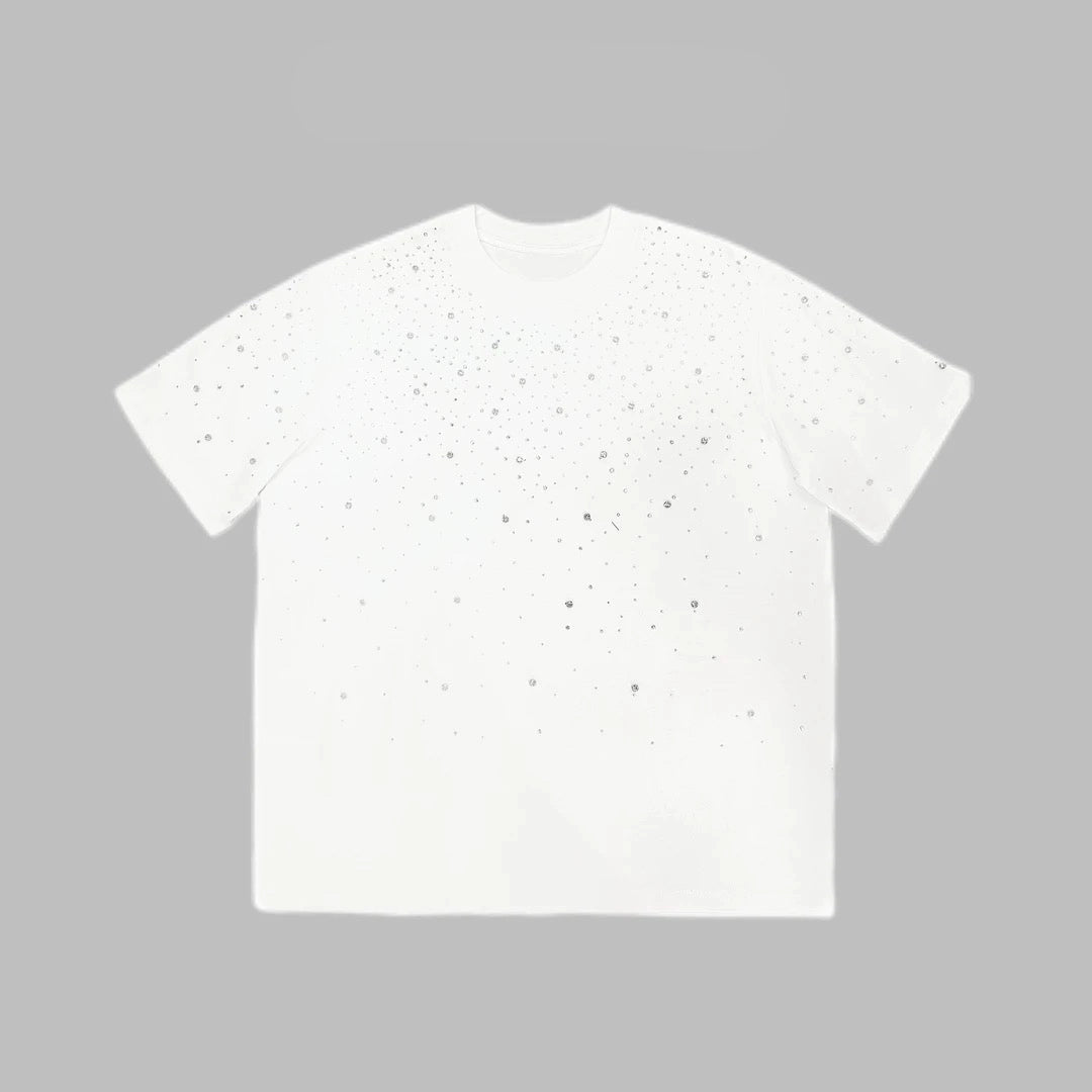 Rhinestone High-Density Short Sleeve T-Shirt WN20719