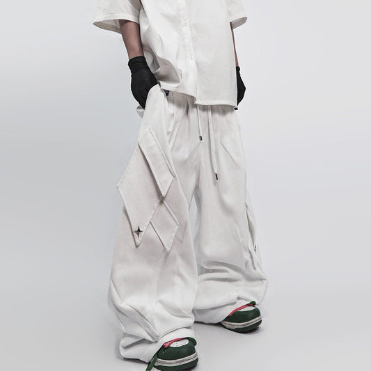 Multi Pocket Wide Leg Cargo Pants WN23975