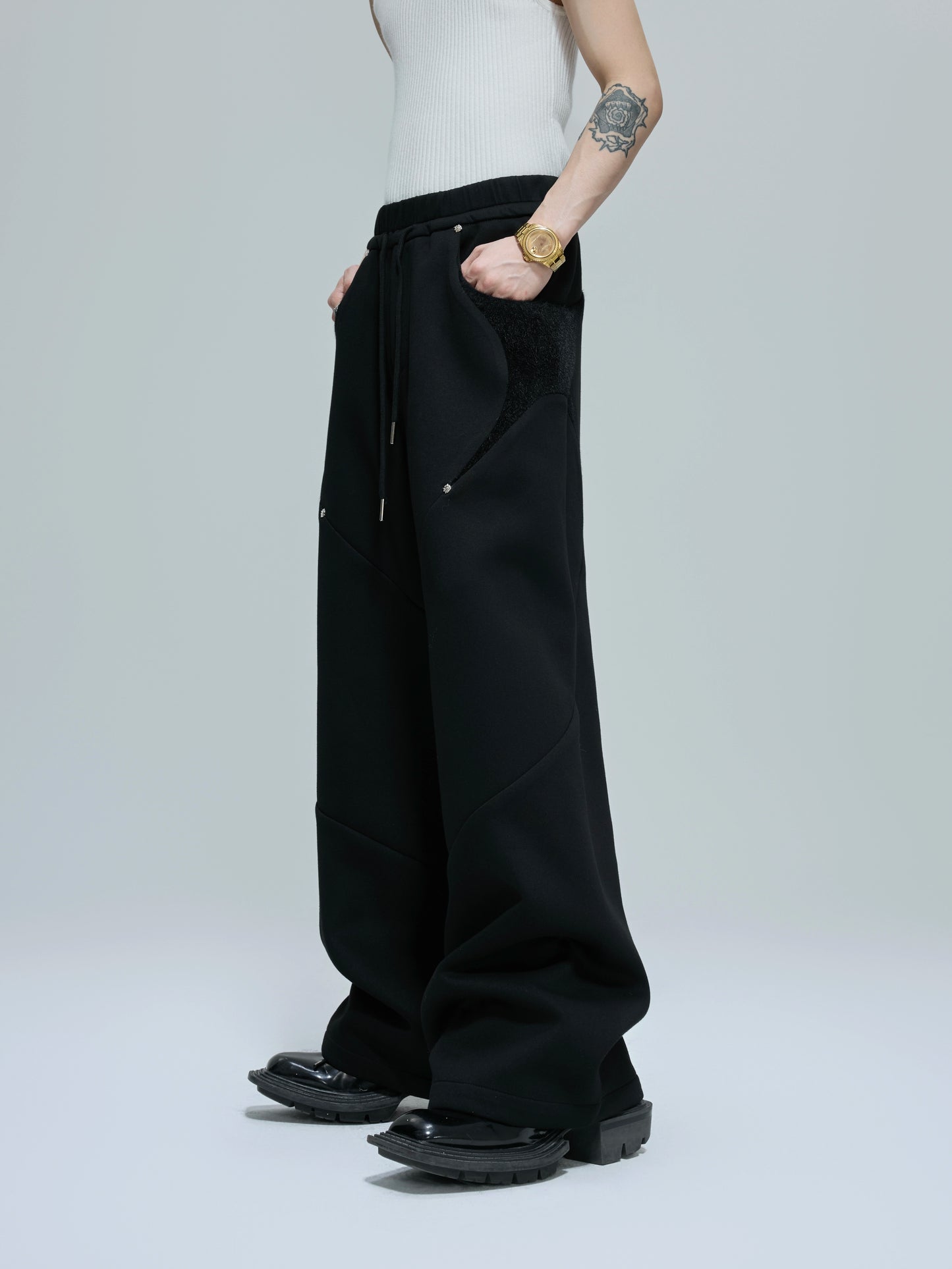 Deconstructed Mix Design Hoodie & Pants Setup WN21758