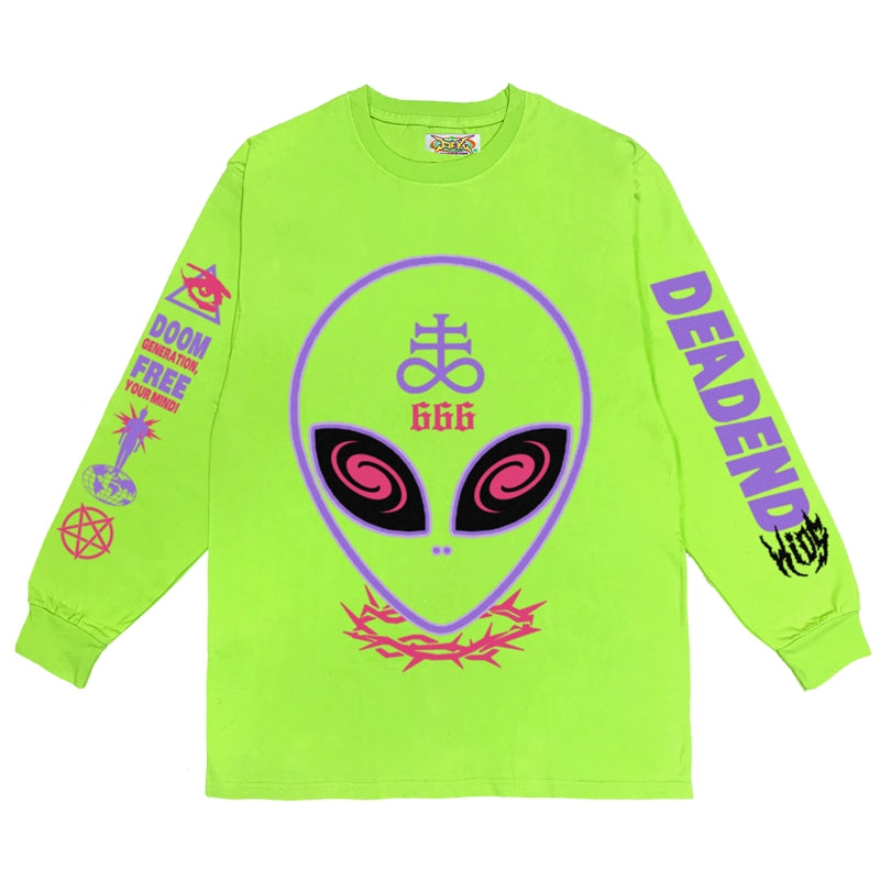 Graphic Letter Print Long Sleeve T-Shirt WN22282