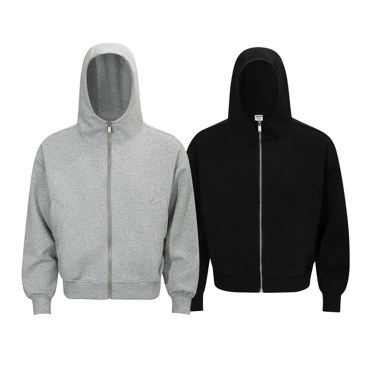 Oversize Short Zipper Hoodie WN11361