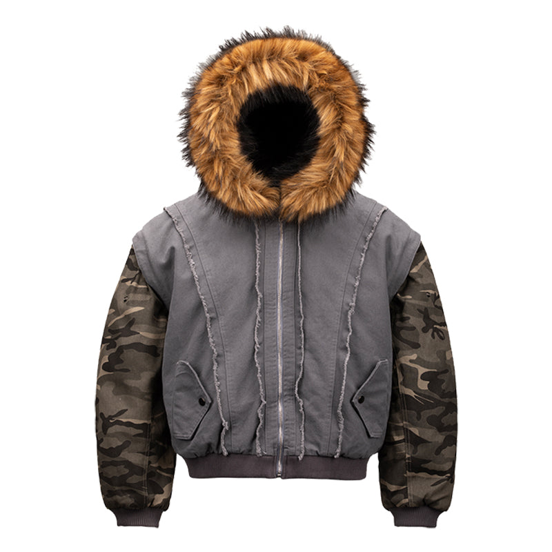 Camouflage Mix Bomber Jacket WN15853