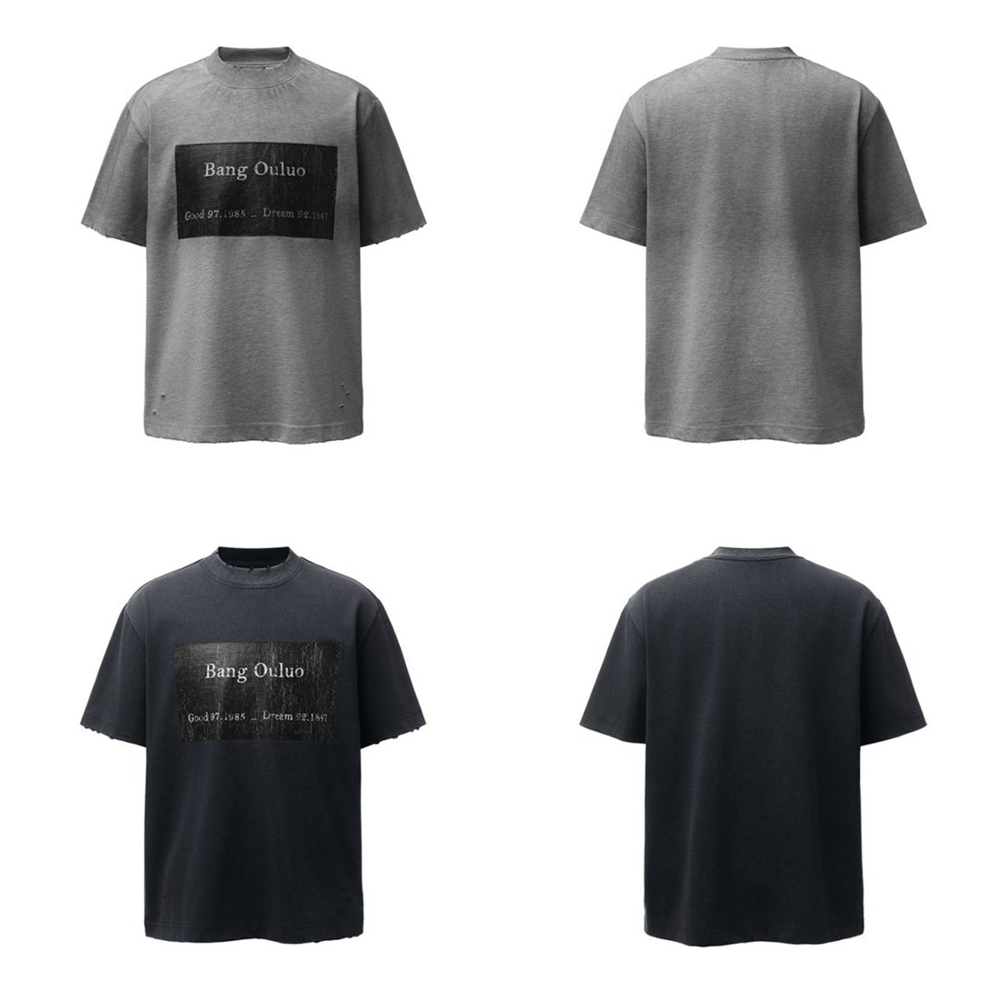 Patch Letter Short Sleeve T-Shirt WN26965