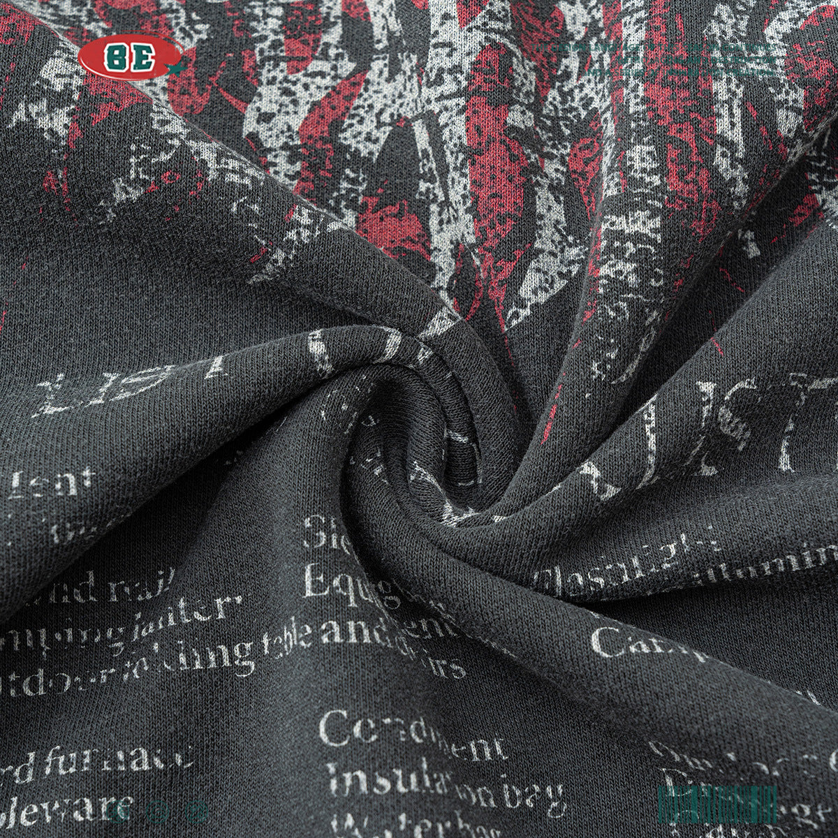 Washed Print Hoodie WN7856