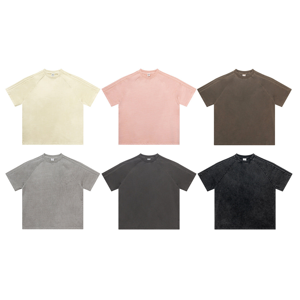 Oversize Washed Short-sleeve T-shirt WN6458