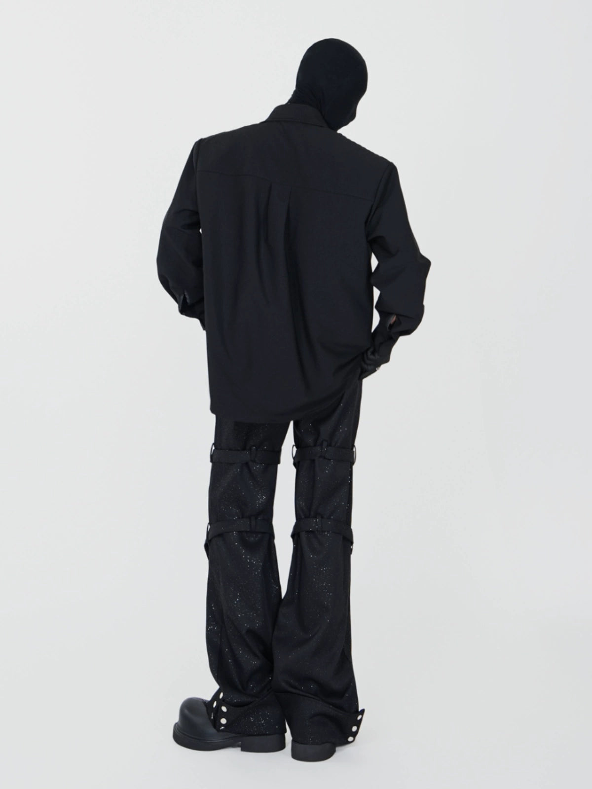 Metal Studs Detail Straight Flare Pants WN17301