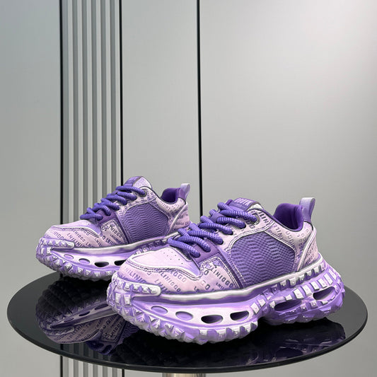 Mesh Embroidery Air Sole Chunky Sole Sneakers WN24724