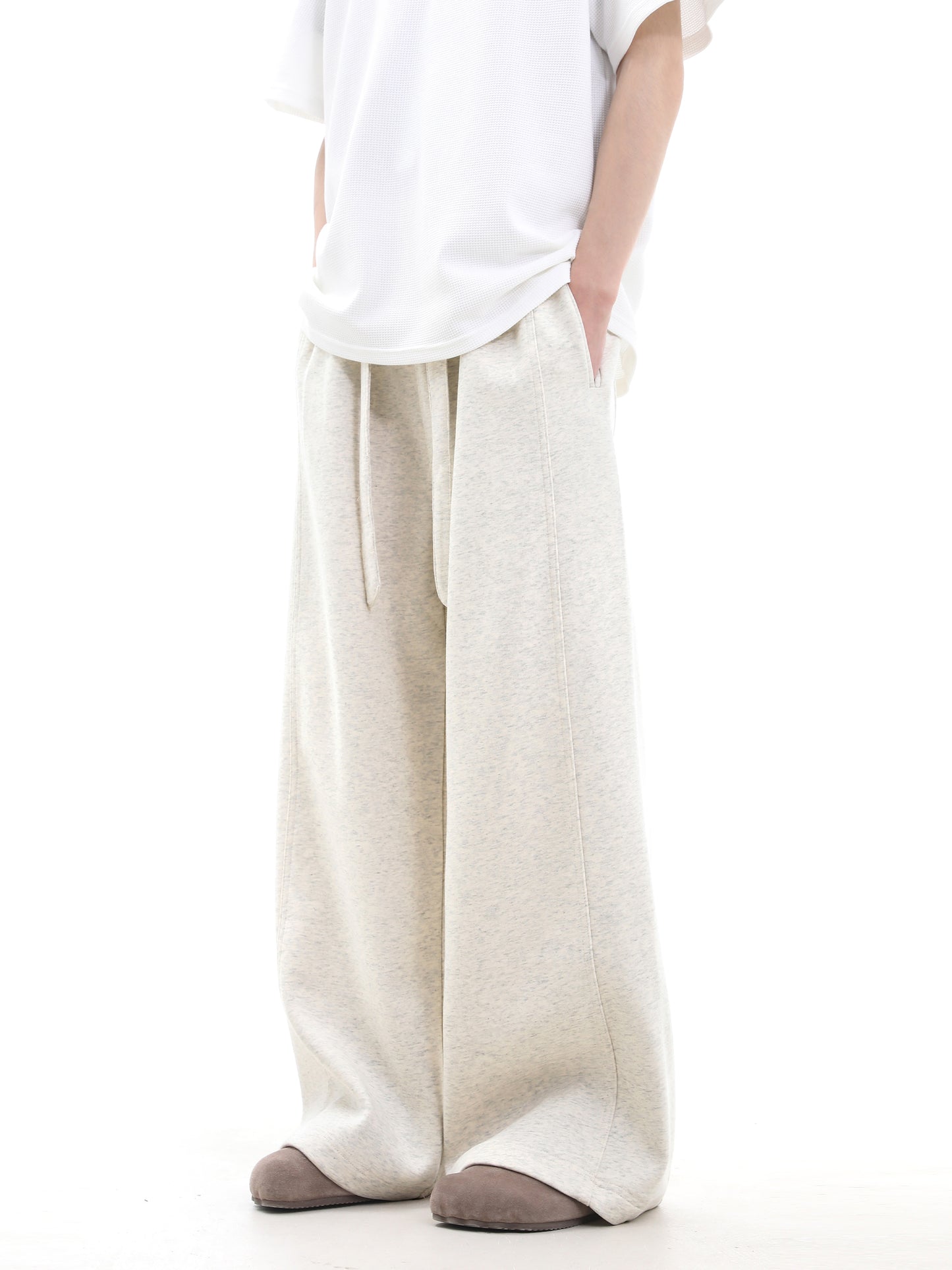 Draping Wide Leg Sweatpants WN15691