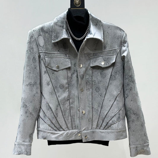 Short Design Jacket & Straight Trousers Setup WN23854