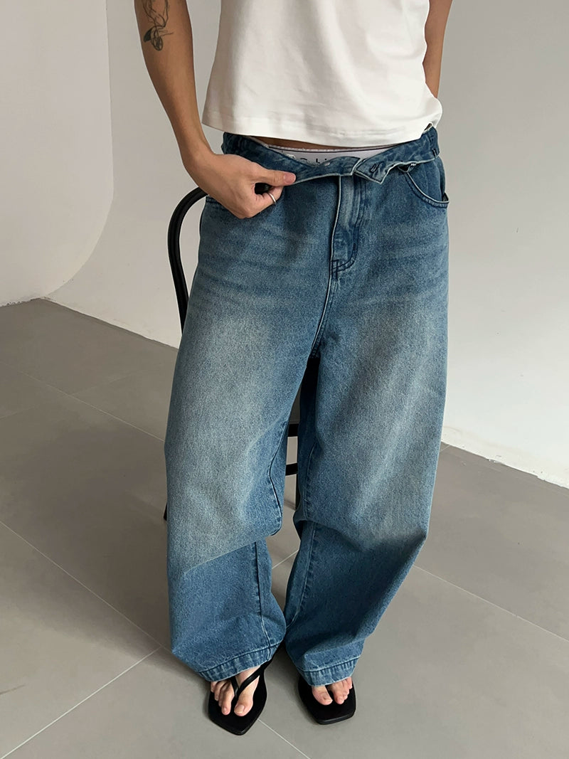 Straight Leg Denim Jeans WN21533