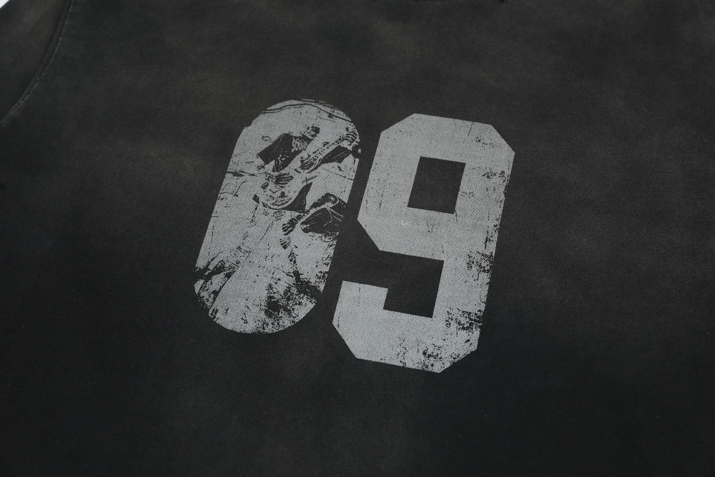 Washed Gradient Oversize Long Sleeve T-Shirt WN14022