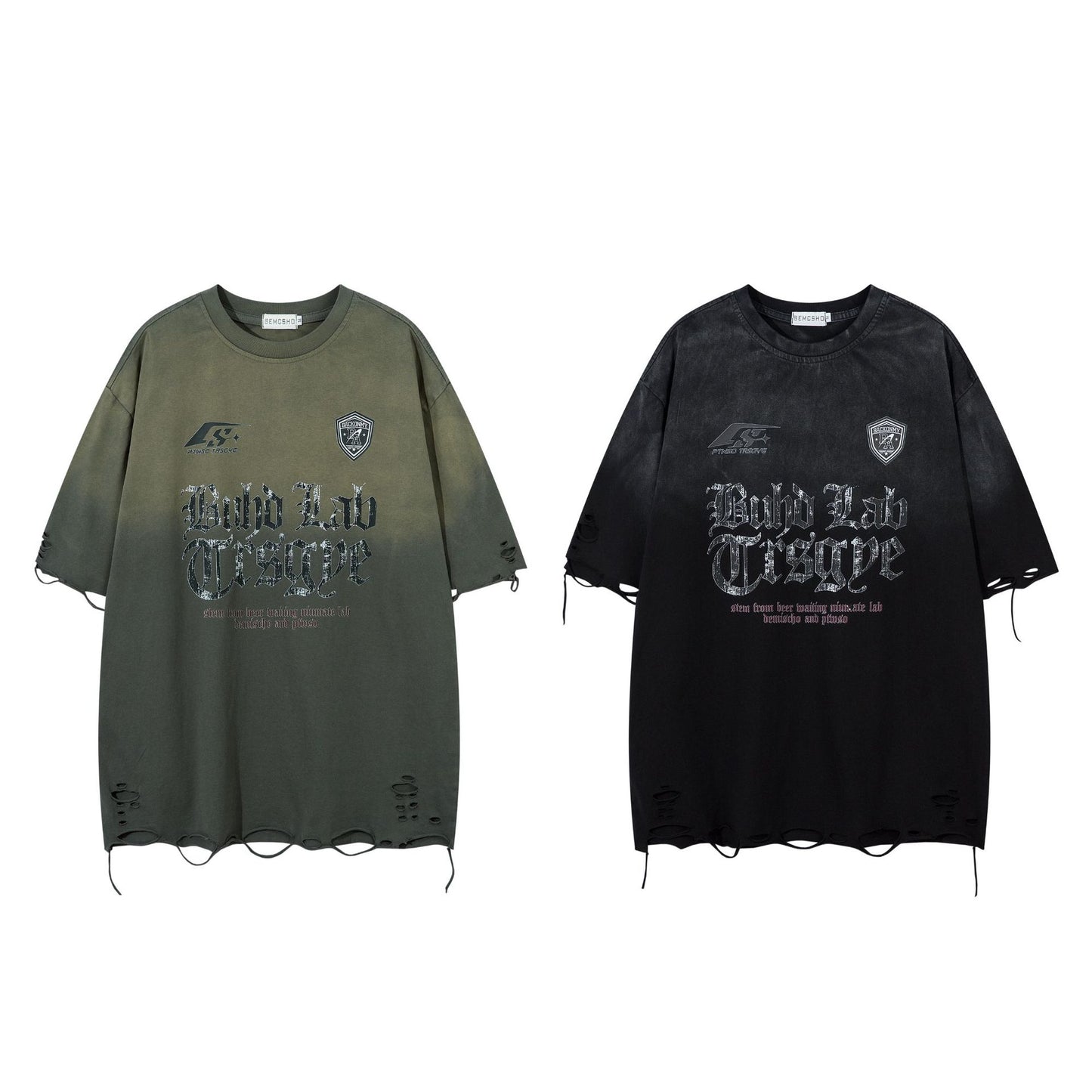 Damage Wash Heavyweight Oversize Short Sleeve T-Shirt WN16115