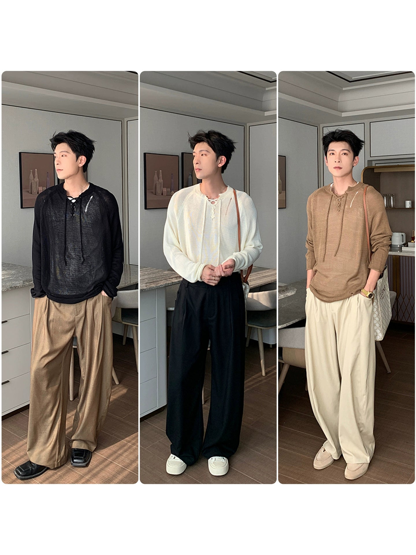 Lightweight Breathable Knit Sweater WN20471