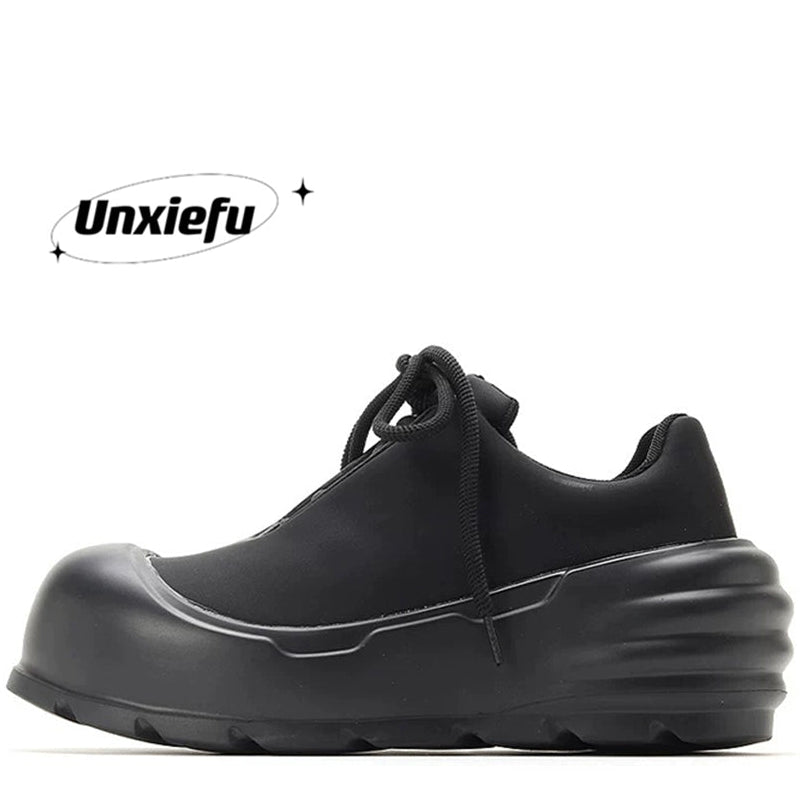 Black Samurai Image Chunky Sole Dad Sneakers WN20789