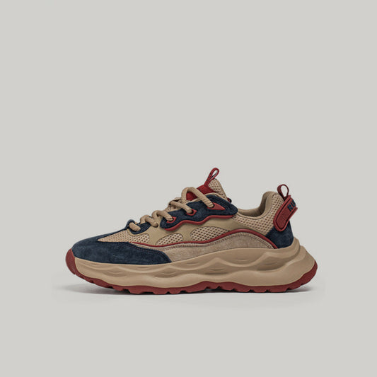 Breathable Mesh Platform Lace-Up Sneakers WN23530