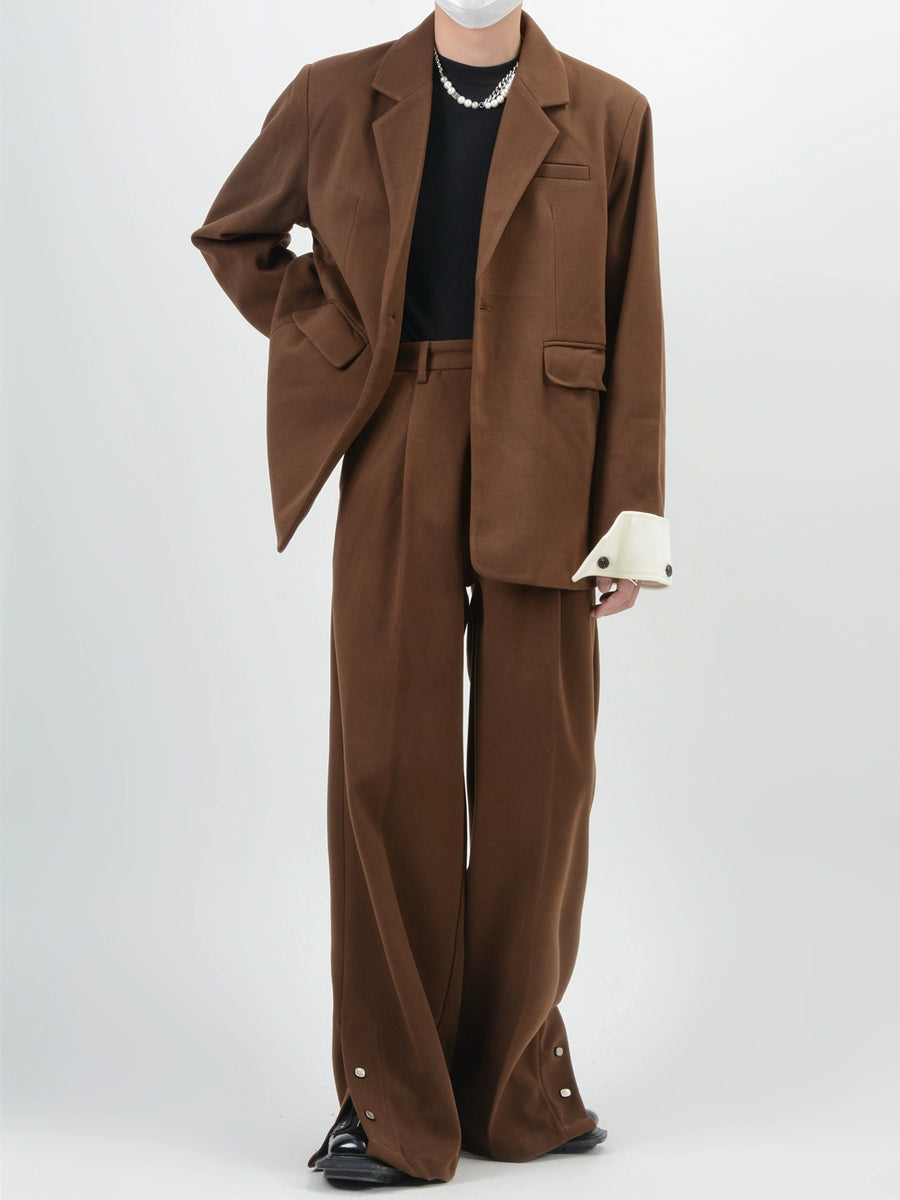 High-End Tailored Jacket & Straight Trousers Setup WN6154
