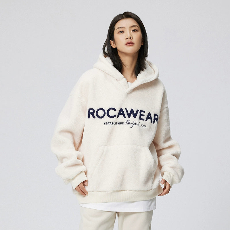 Velvet Texture Towel Embroidery Heavyweight Zipper Hoodie WN17952