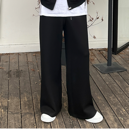 Zipper Hoodie & Wide Leg Sweatpants Setup WN25363