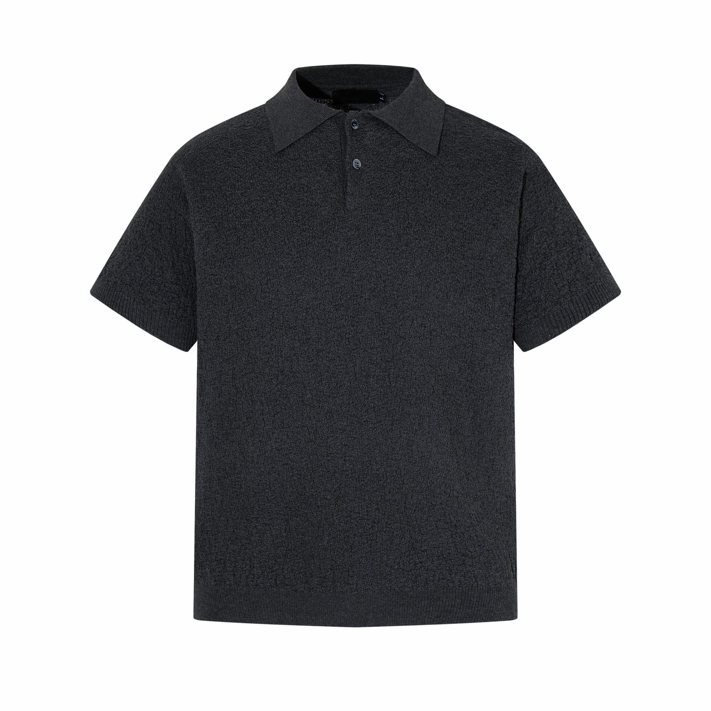 Melange Knit Polo Short Sleeve Shirt WN24488