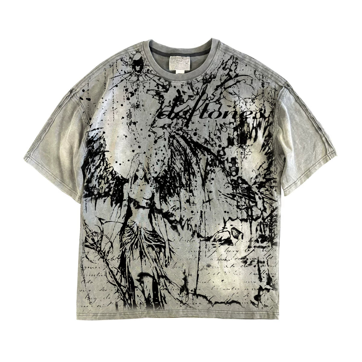 Graphic Illustration Print Short Sleeve T-Shirt WN16864