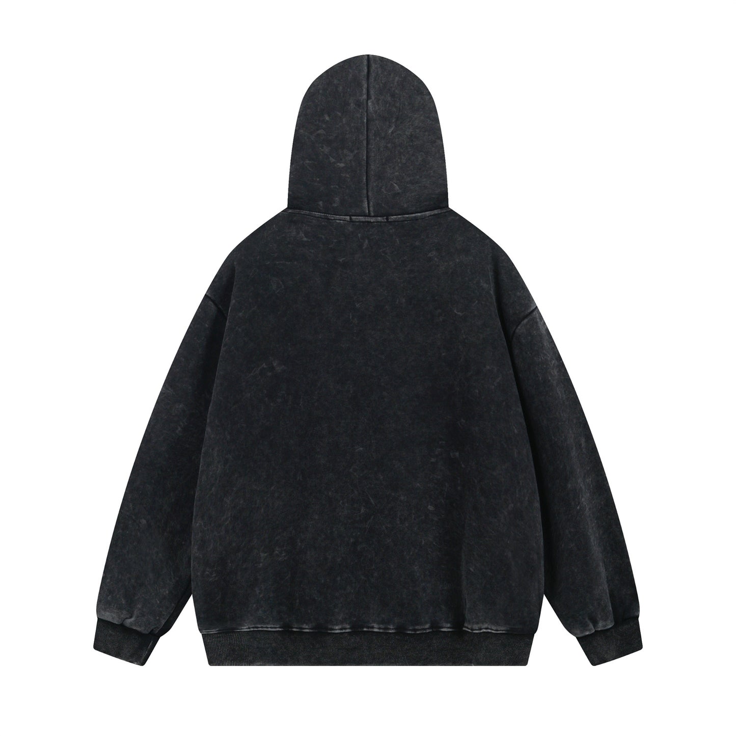 Washed Letter Print Oversize Hoodie WN11533