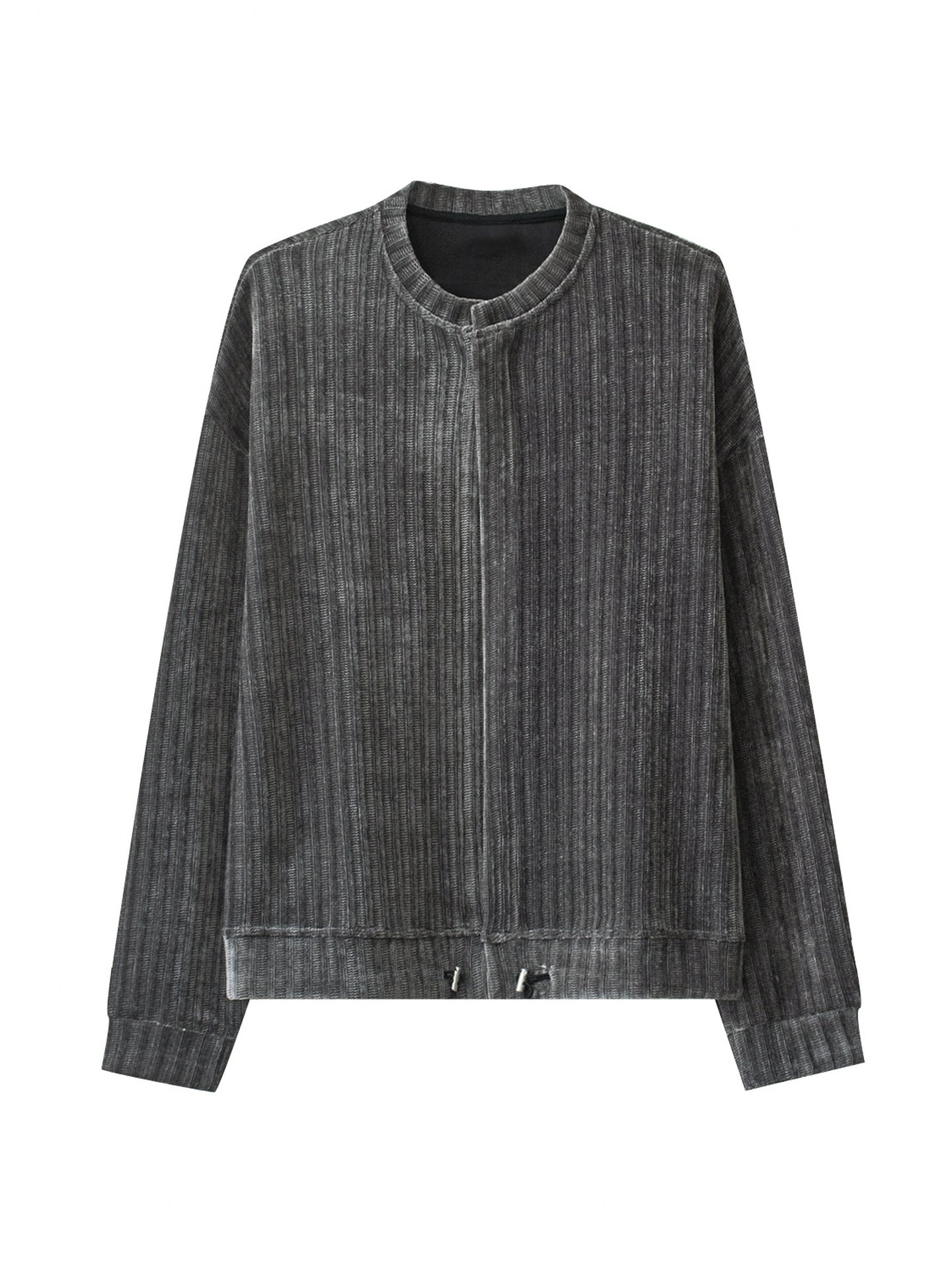 Collarless Knit Cardigan WN21270