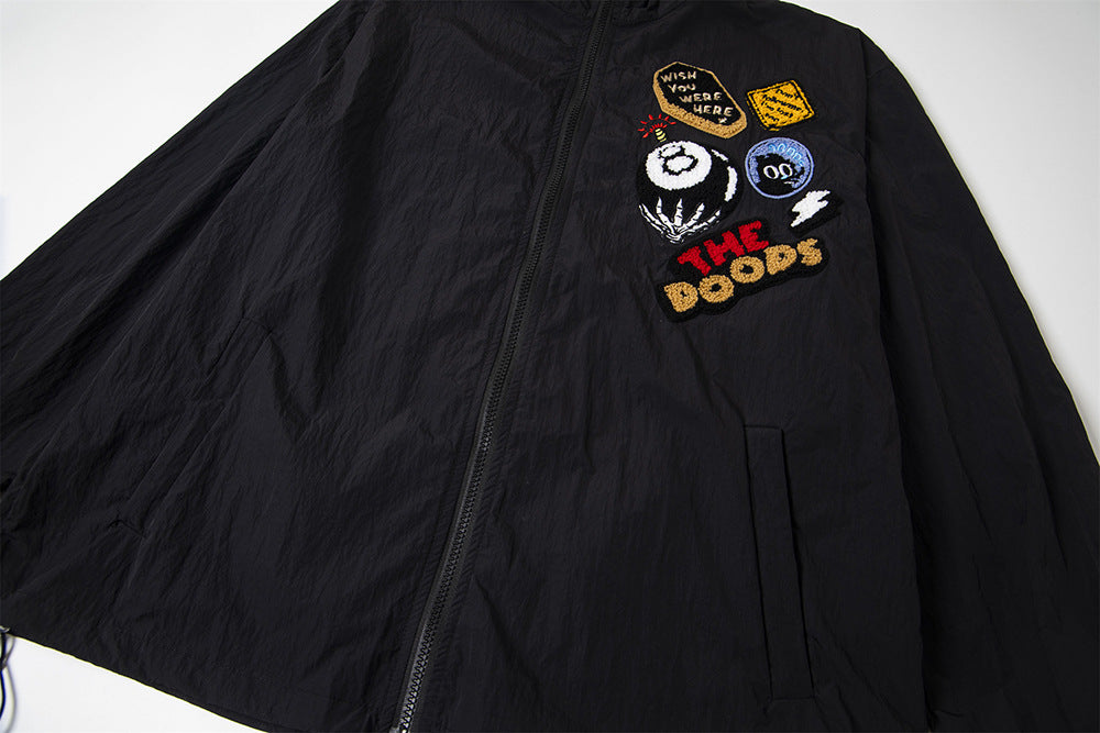 Snap Button Metal Detail Oversize Hoodie WN18523