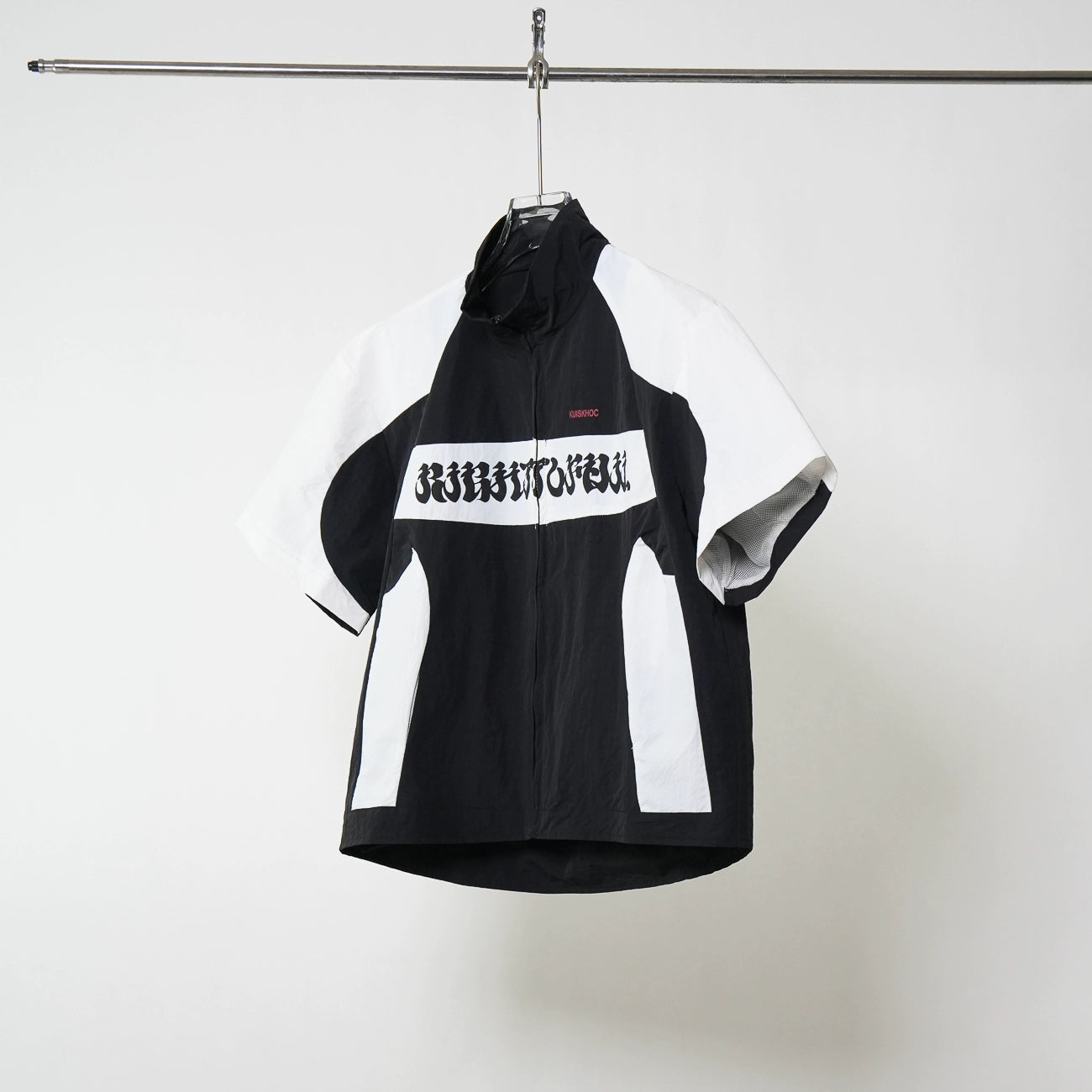 Graphic Design Zipper Short Sleeve Jacket WN17274