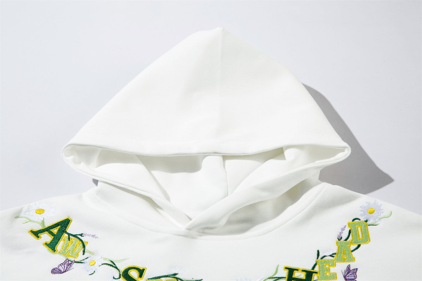 Floral Embroidery Oversize Hoodie WN11424