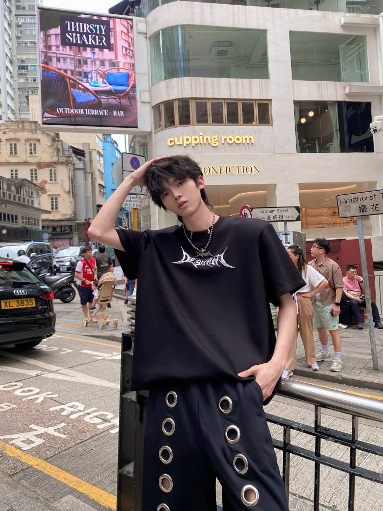 Graphic Letter Short Sleeve T-Shirt WN20750