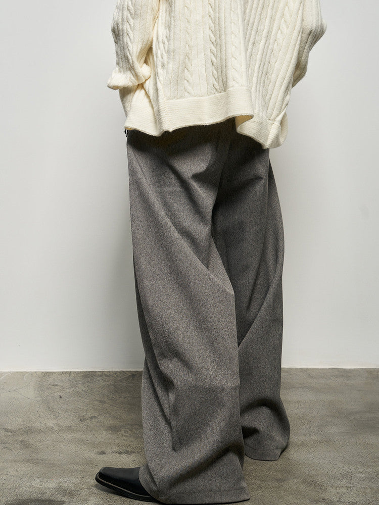 Pleated Draped Barrel Trousers WN22942