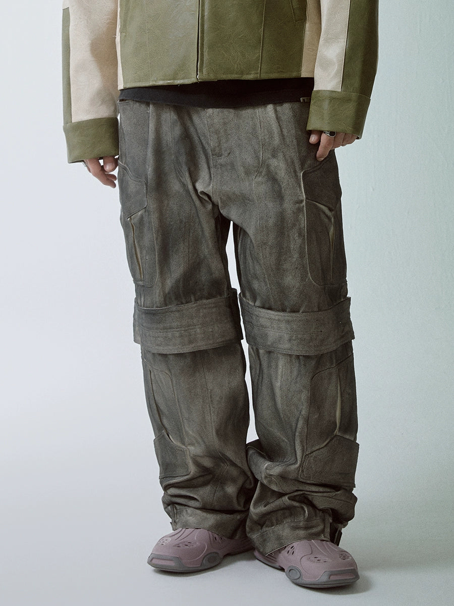 Spiral Wide Leg Cargo Pants | 8-12