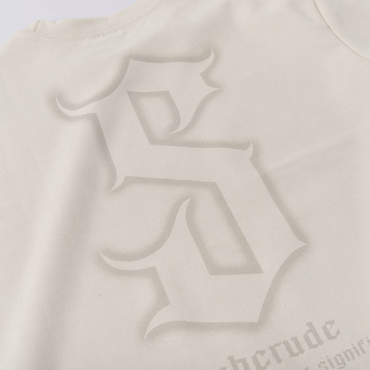 Wing Embroidery Suede Short Sleeve T-Shirt WN16189