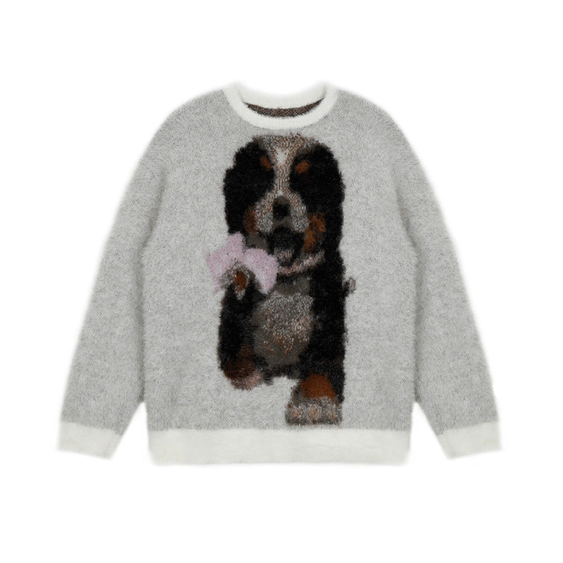 Bernese Mountain Dog Design Knit Sweater WN18863