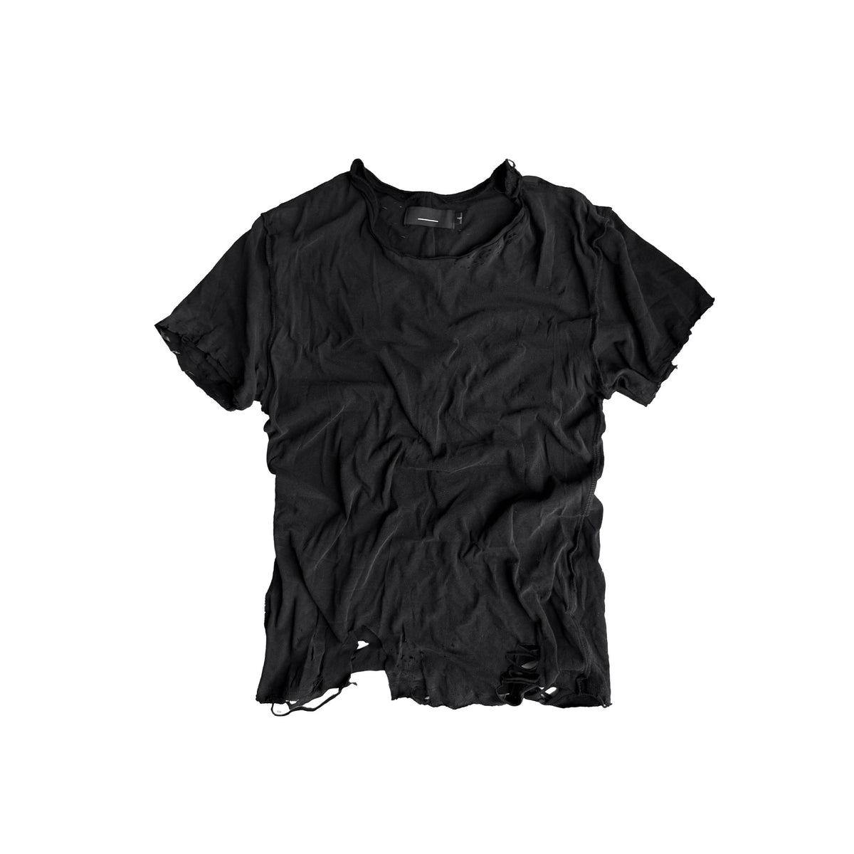 Wrinkle Wash Graphic Damage Short Sleeve T-Shirt WN27049
