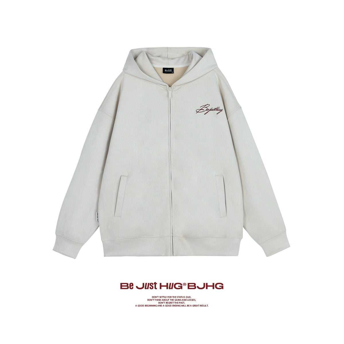 Suede Zipper Hoodie WN13168