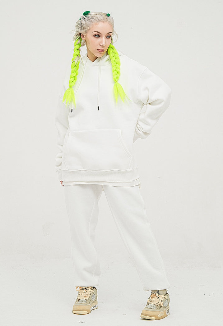 Fleece Lining Oversize Hoodie & Fleece Lining Sweatpants WN9945-K