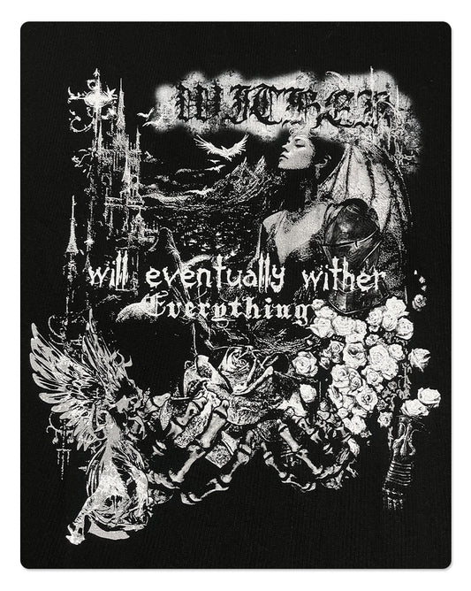 Graphic Print Oversize Short Sleeve T-Shirt WN16264