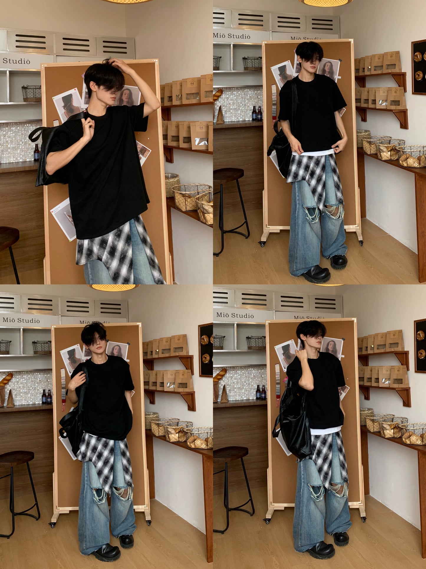 Plain Oversize Short Sleeve T-Shirt WN19809