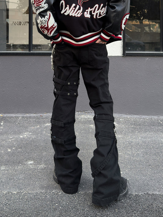 Strap Flare Lightweight Pants WN23017