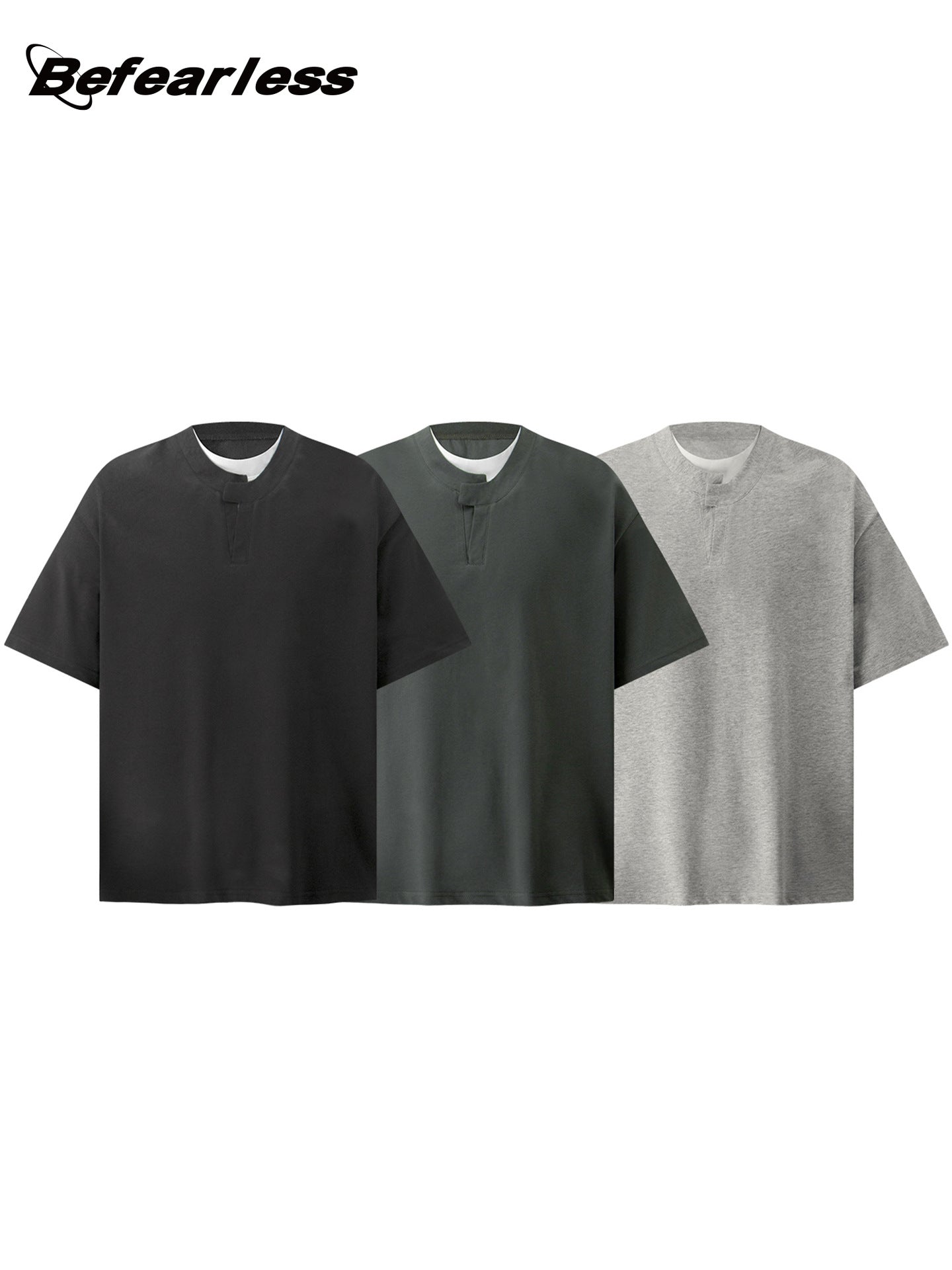 Sorona Fake Layered Oversize Short Sleeve T-Shirt WN26235